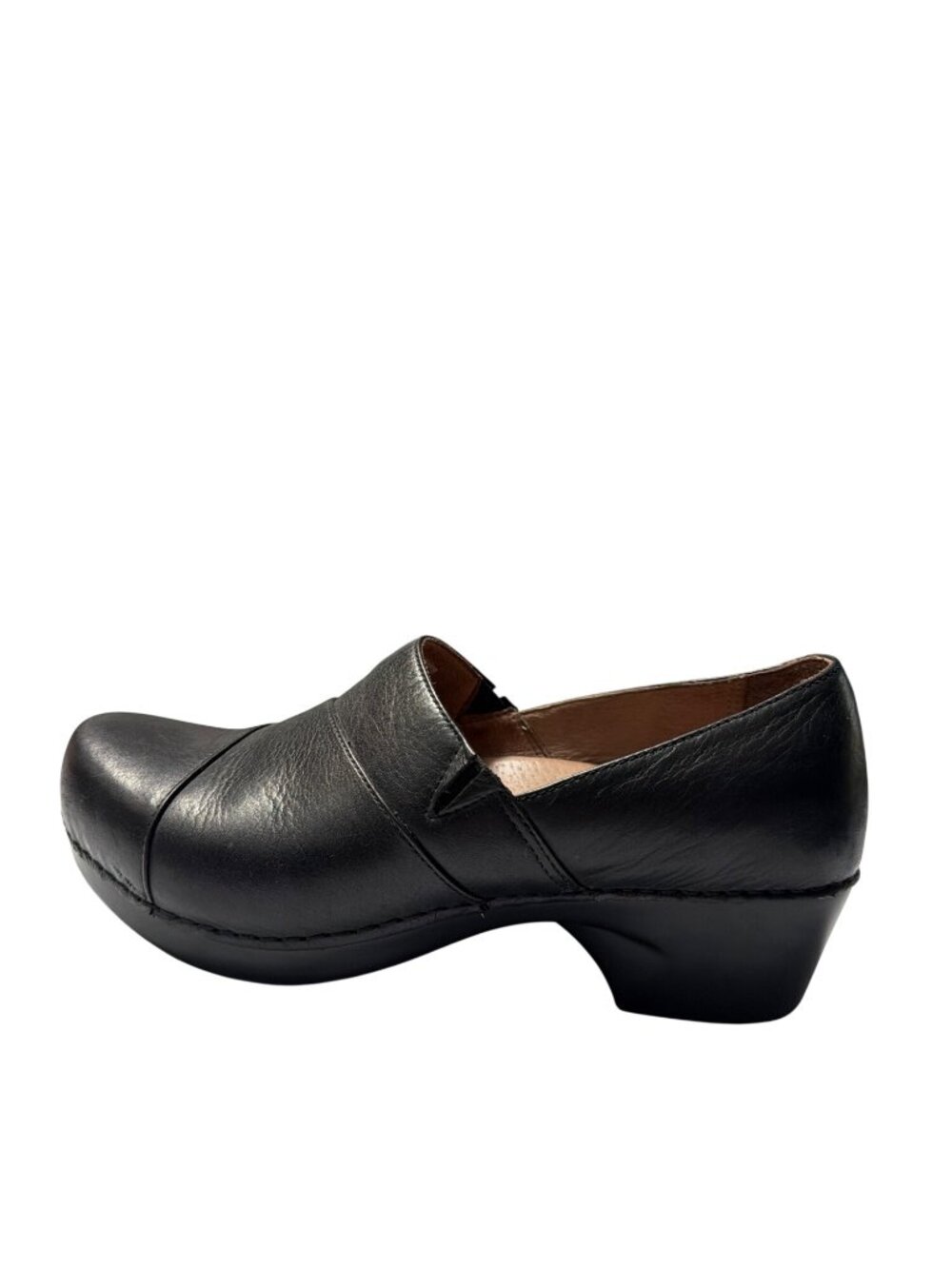 Dansko Black Leather Clogs